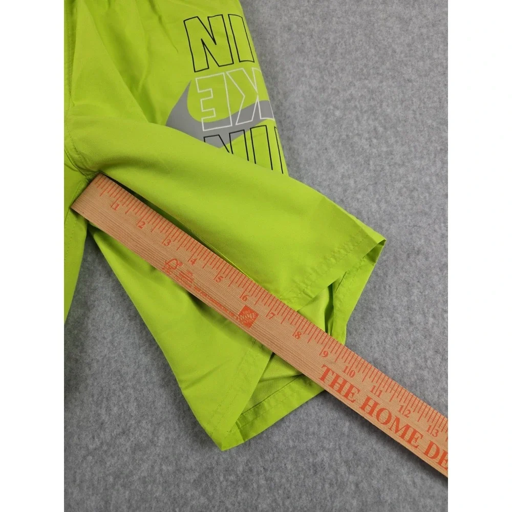 Nike Swim Boys Size Large‎ Swimming Trunks Shorts Green Logo Bathing Suit NEW